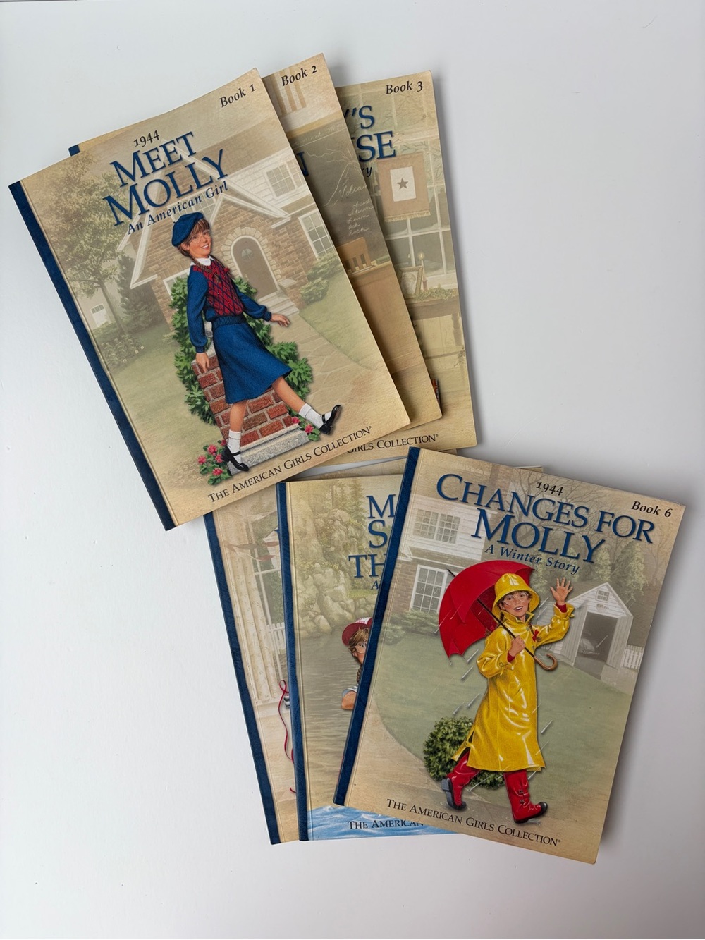 VTG American Girl MOLLY Book Set of 6